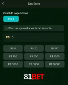 deposits 81BET